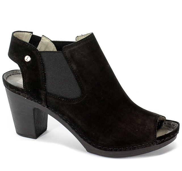 Botki Letnie Lemar 50033 Zamsz.Czarny