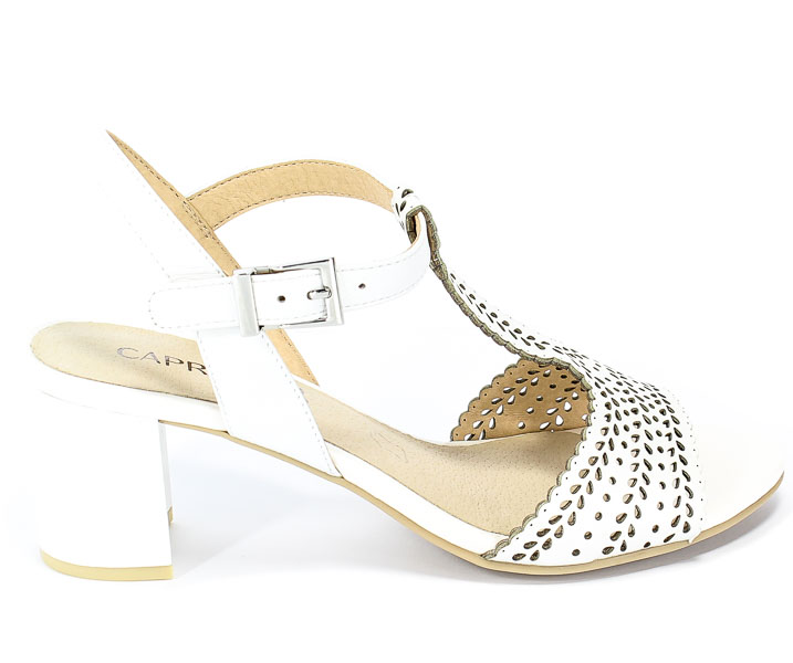 Sandały Caprice 9-28301-22 102 White Nappa