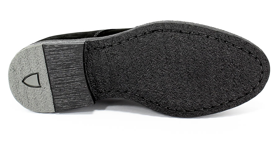 Półbuty Zarro 2280/03 Czarny Nubuk