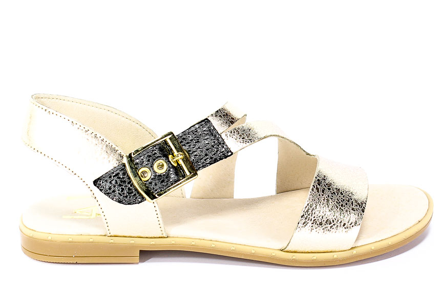 Sandały Lamanti 1-501 Złoto 47