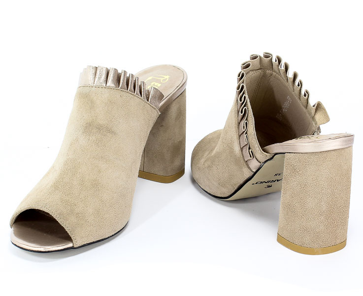 Klapki Euro Moda 19 2986/001-P Beż