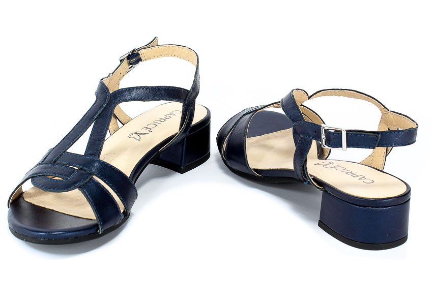 Sandały Caprice 9-28201-22 807 Navy Perlato