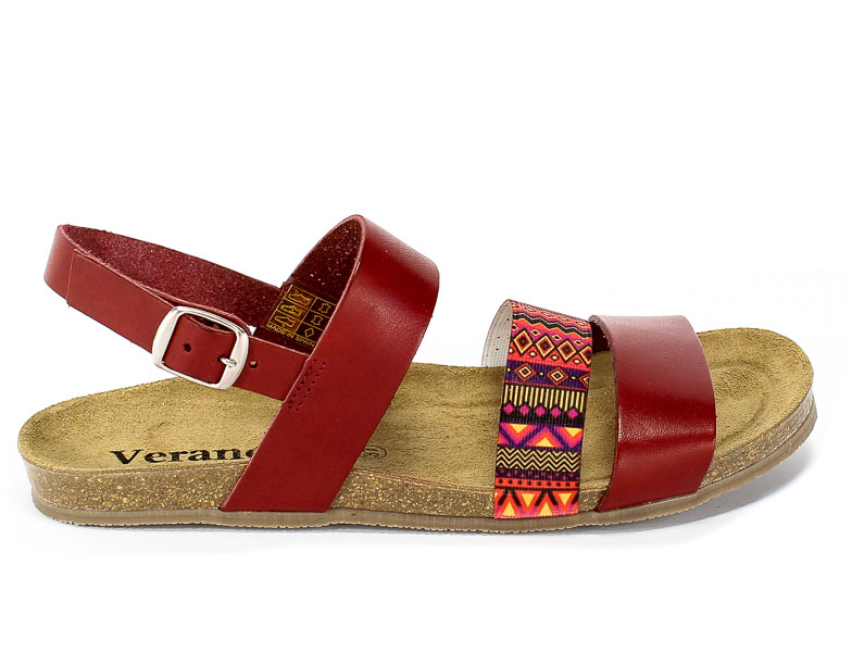 Sandały Verano 2848 Rojo Ad Elastico Fantasia
