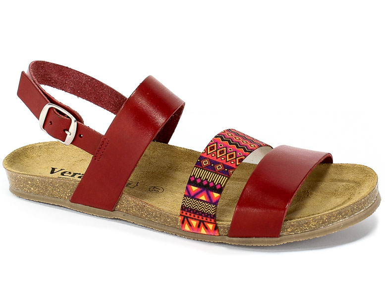 Sandały Verano 2848 Rojo Ad Elastico Fantasia