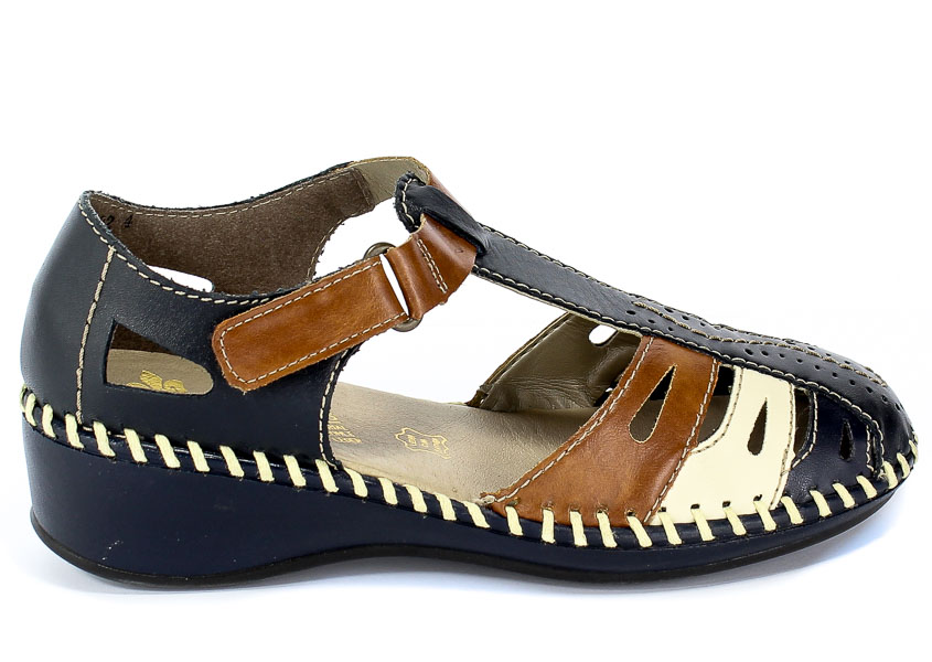 Sandały Rieker N1667-14 Blue Combination
