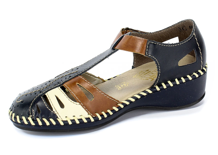 Sandały Rieker N1667-14 Blue Combination