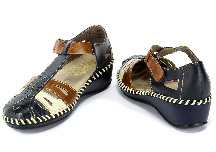 Sandały Rieker N1667-14 Blue Combination