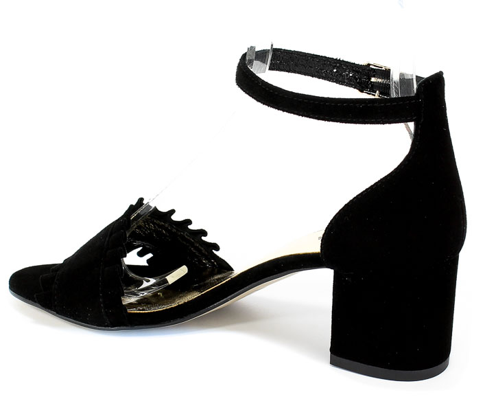 Sandały Euro Moda ChB 19 92233 Zamsz Czarny