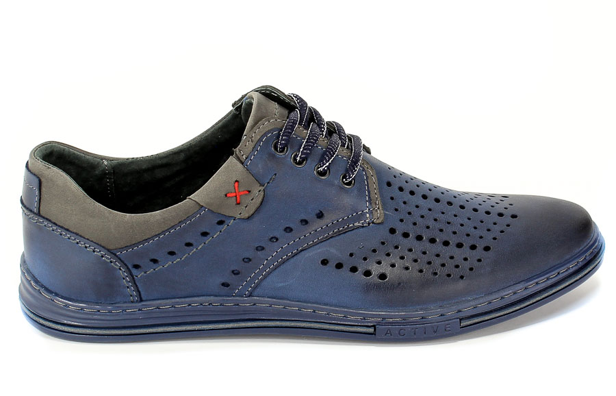 Półbuty Letnie Polbut 402L Blu/140