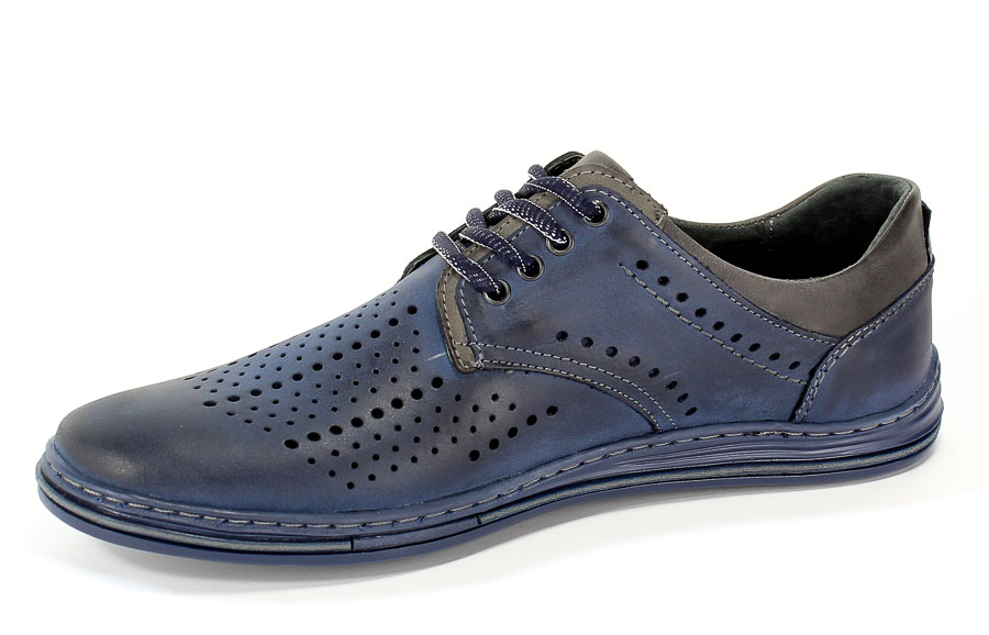 Półbuty Letnie Polbut 402L Blu/140