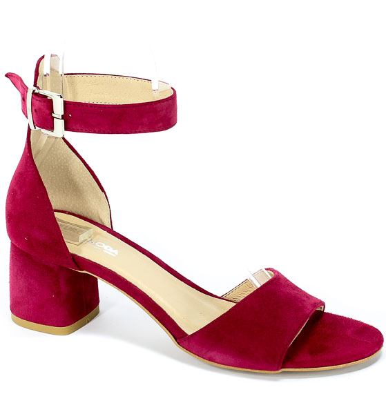 Sandały Euro Moda Ro 455 Burgund