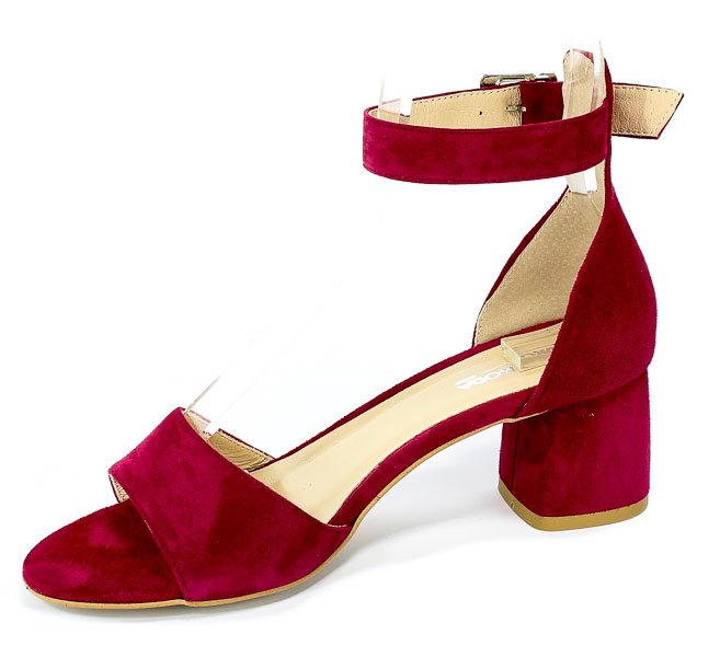 Sandały Euro Moda Ro 455 Burgund