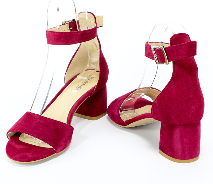 Sandały Euro Moda Ro 455 Burgund