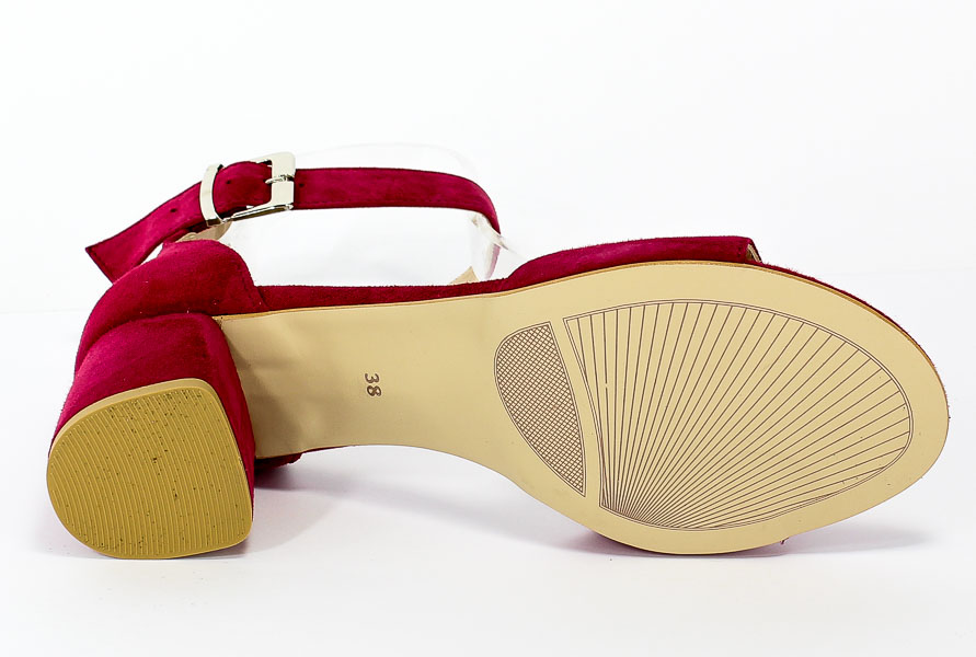 Sandały Euro Moda Ro 455 Burgund