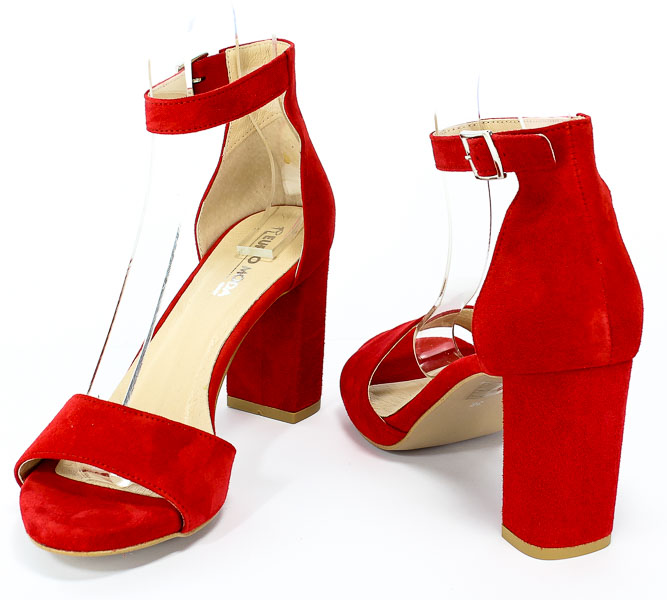 Sandały Euro Moda Ro 448 Czerwony