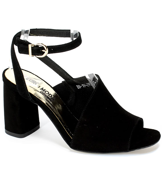 Sandały Euro Moda 19 2973/003-P Czarny