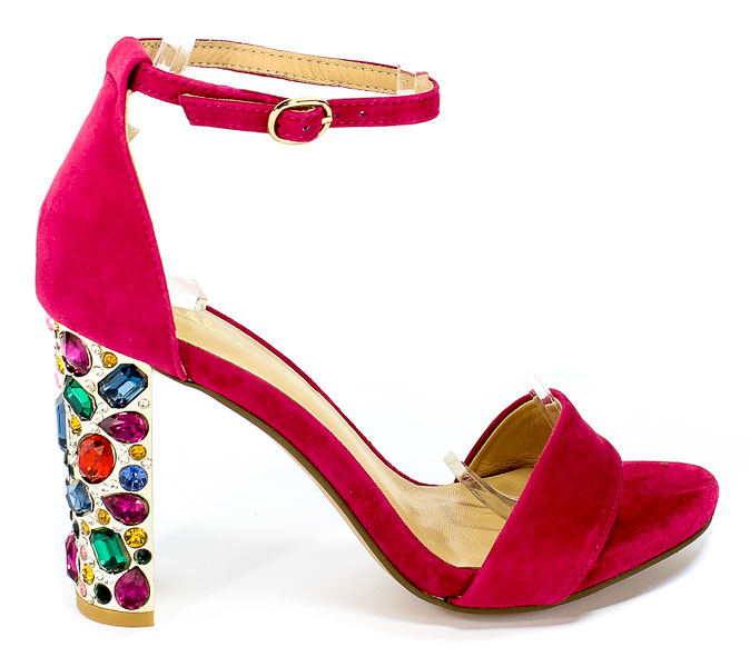 Sandały Alma En Pena V19310 Suede Fuxia