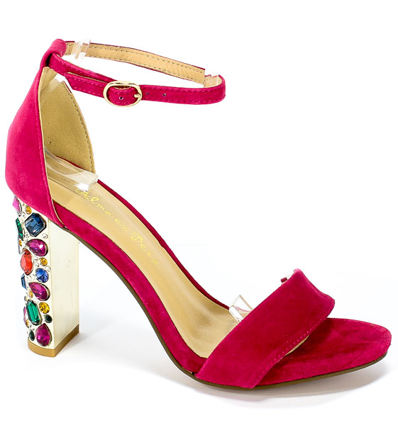 Sandały Alma En Pena V19310 Suede Fuxia