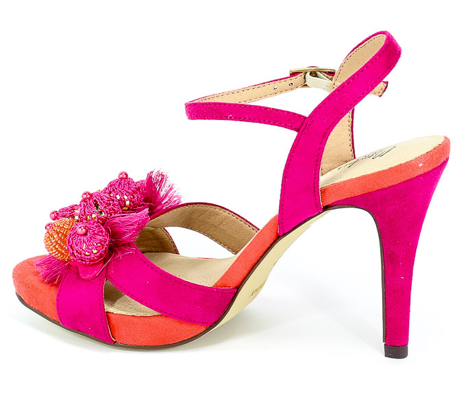 Sandały Menbur 20385 0033 Fuschia/Fuschia