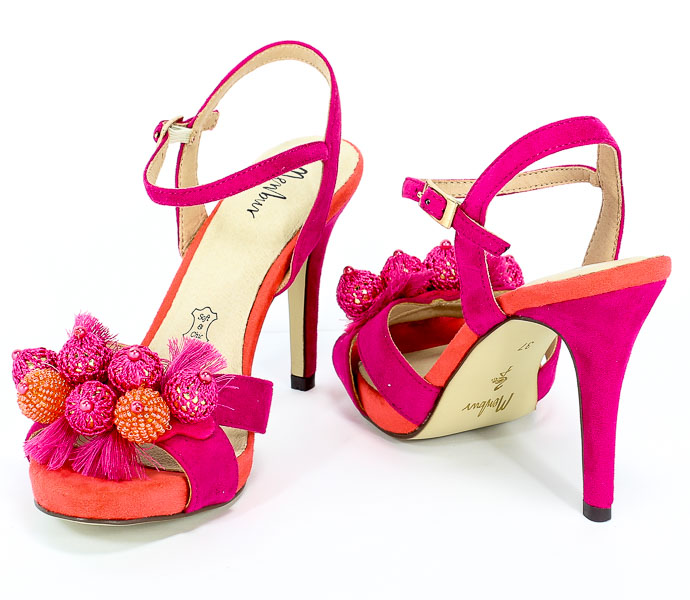 Sandały Menbur 20385 0033 Fuschia/Fuschia