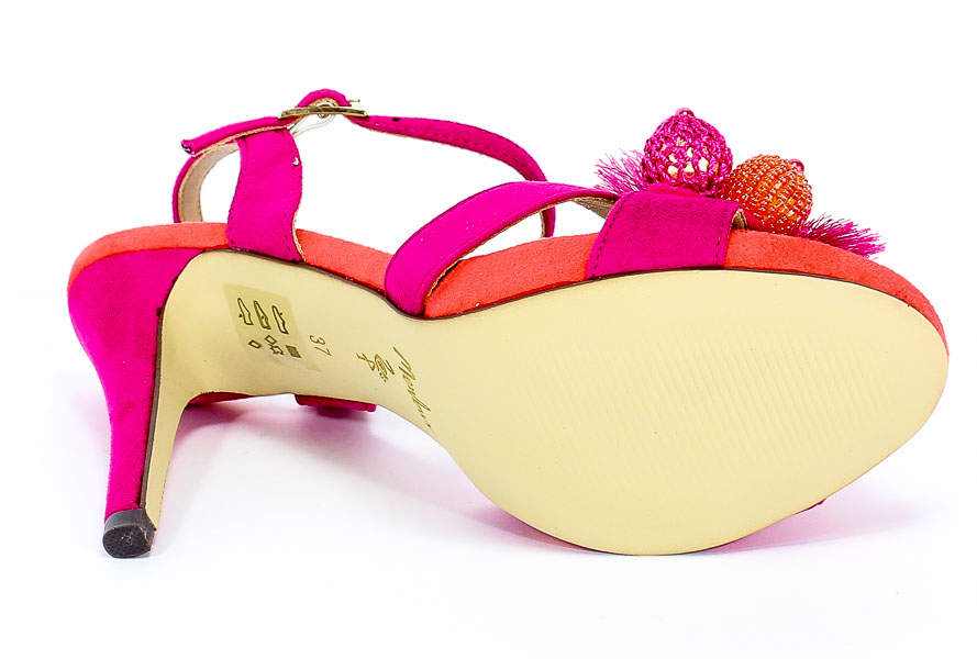 Sandały Menbur 20385 0033 Fuschia/Fuschia
