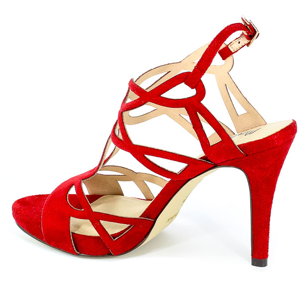 Sandały Menbur 20371 0076 Rojo Brillant/Bright Red