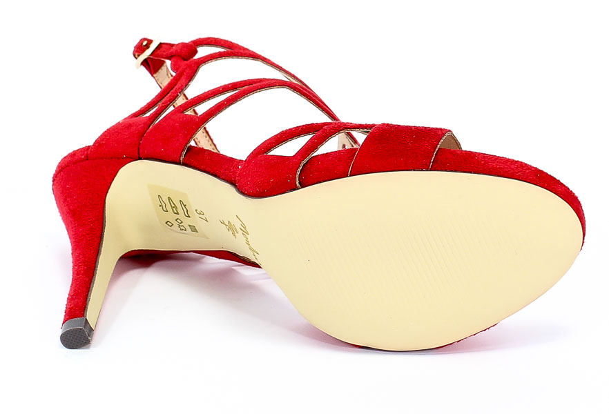 Sandały Menbur 20371 0076 Rojo Brillant/Bright Red