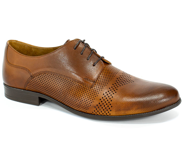 Półbuty Euro Moda ST 291 Rudy 163BL2/Tr