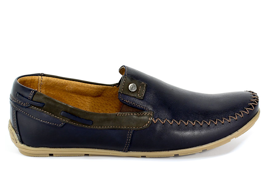 Mokasyny Riko 878 Juma Blue II/Brąz