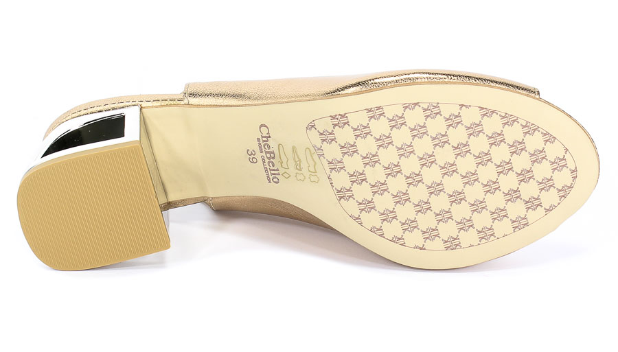 Sandały CheBello 2291-102-000-PSK-S22 Złoty