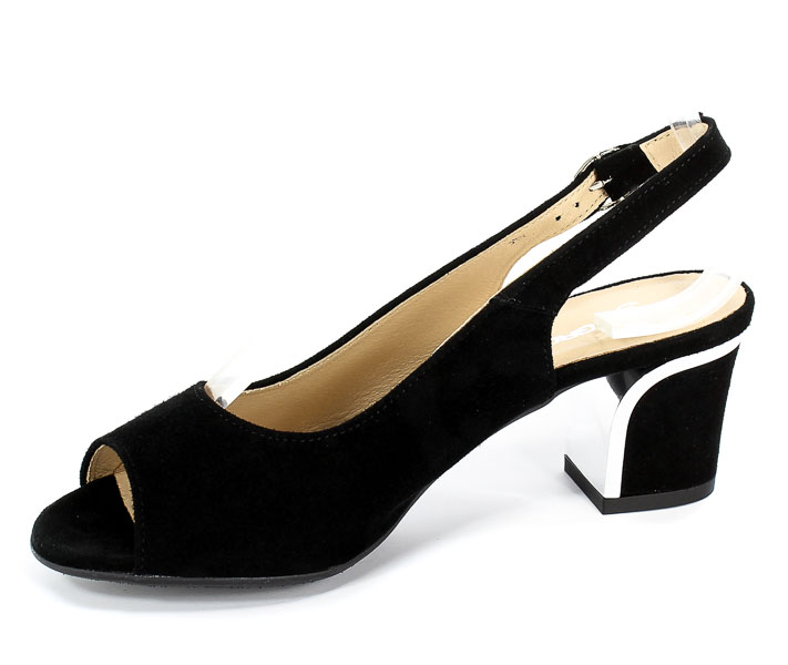 Sandały Grodecki 1112 Czarny Zamsz