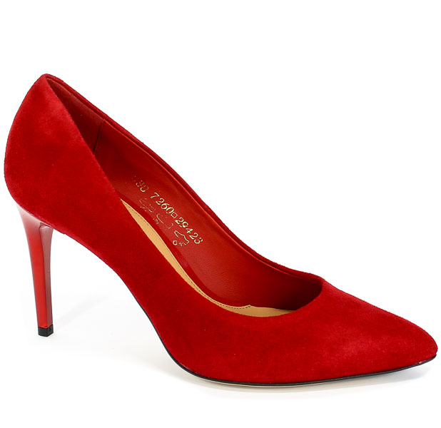 Czółenka Visconi 7260391/916 Rosso Wel Czerwony