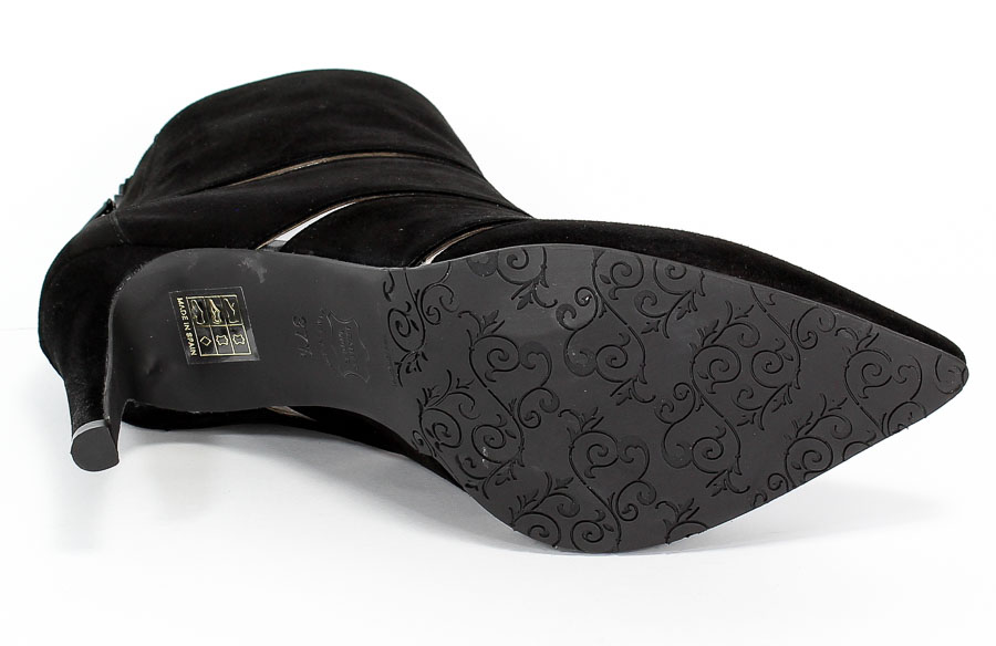 Botki Brenda Zaro T3436 Velour Black