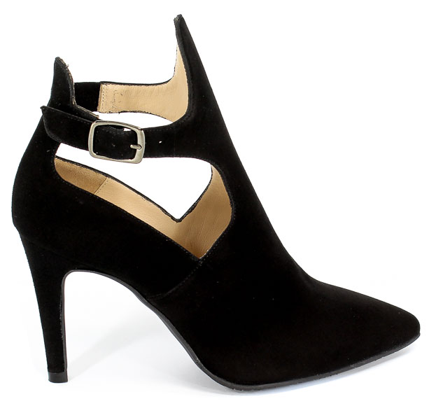 Botki Letnie Brenda Zaro T3439 Suede Black
