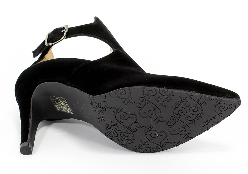 Botki Letnie Brenda Zaro T3439 Suede Black