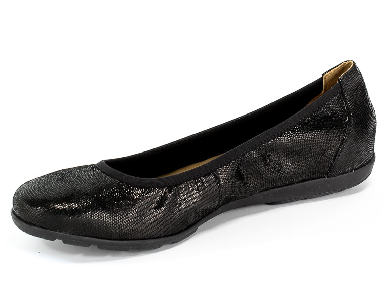 Baleriny Caprice 9-22150-23 010 Black Reptile