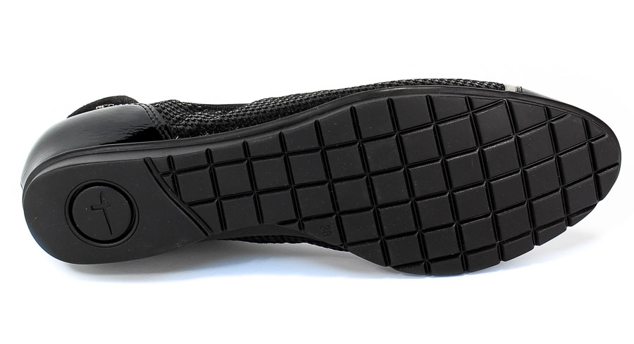 Baleriny Tamaris 1-22103-23 098 Black Comb Czarny
