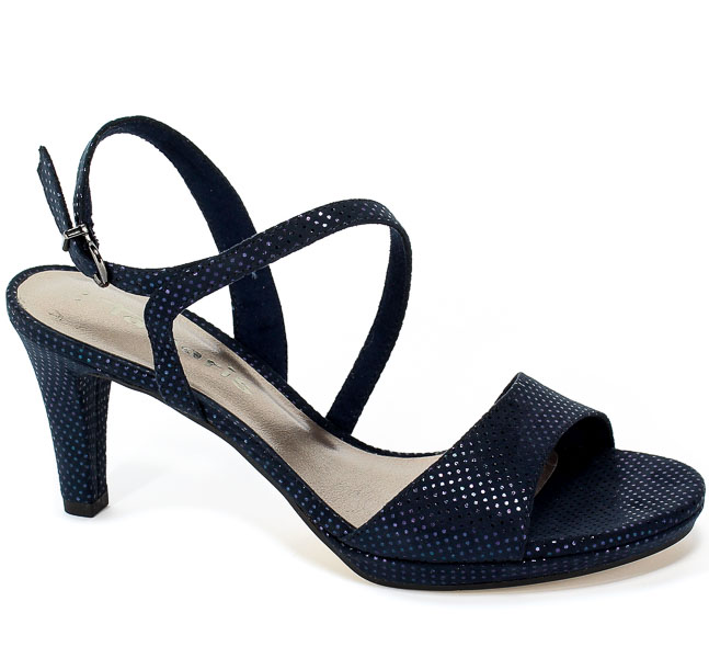 Sandały Tamaris 1-28318-22 888 Navy Dots Granat