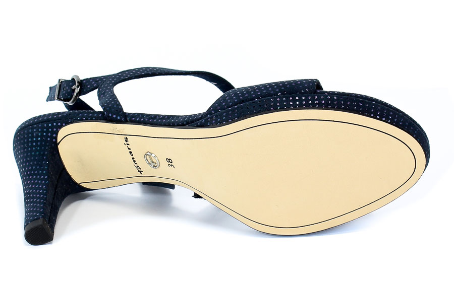 Sandały Tamaris 1-28318-22 888 Navy Dots Granat