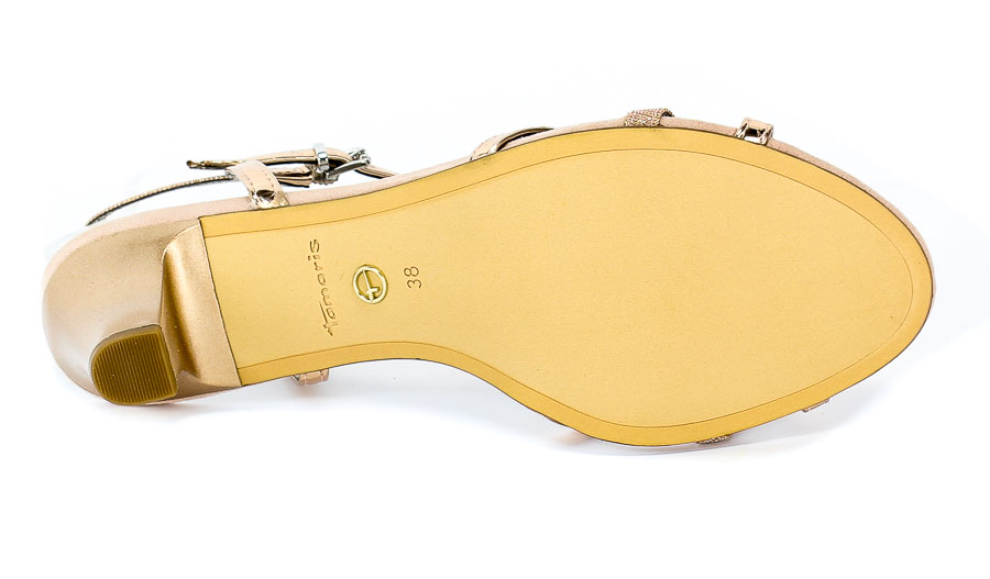 Sandały Tamaris 1-28329-22 586 Rose Met./Glam Złoty