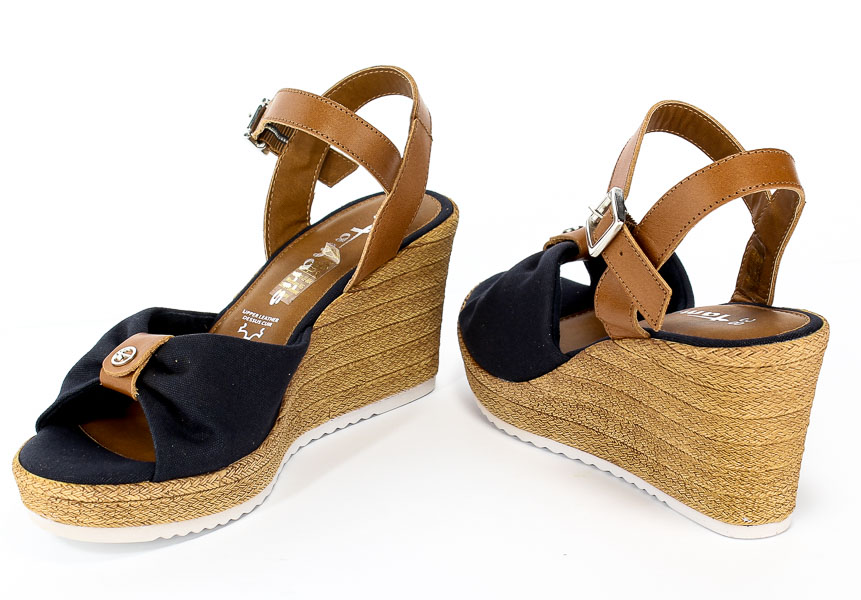 Sandały Tamaris 1-28341-22 804 Navy/Cognac Granatowy