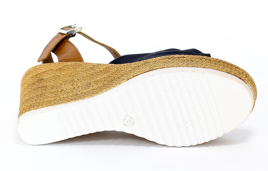 Sandały Tamaris 1-28341-22 804 Navy/Cognac Granatowy