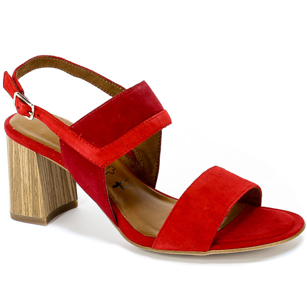 Sandały Tamaris 1-28358-22 573 Fire/CHerry Czerwony