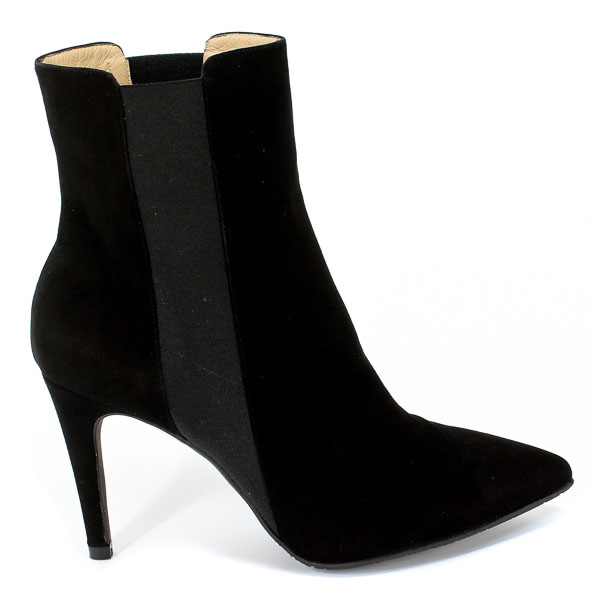Botki Brenda Zaro T3443 Velour Black Czarny