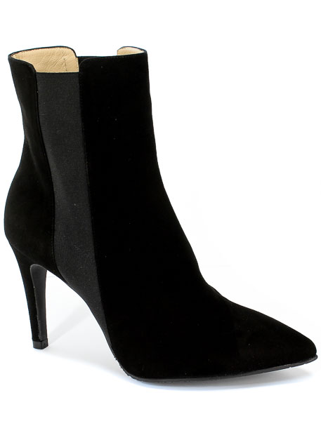 Botki Brenda Zaro T3443 Velour Black Czarny