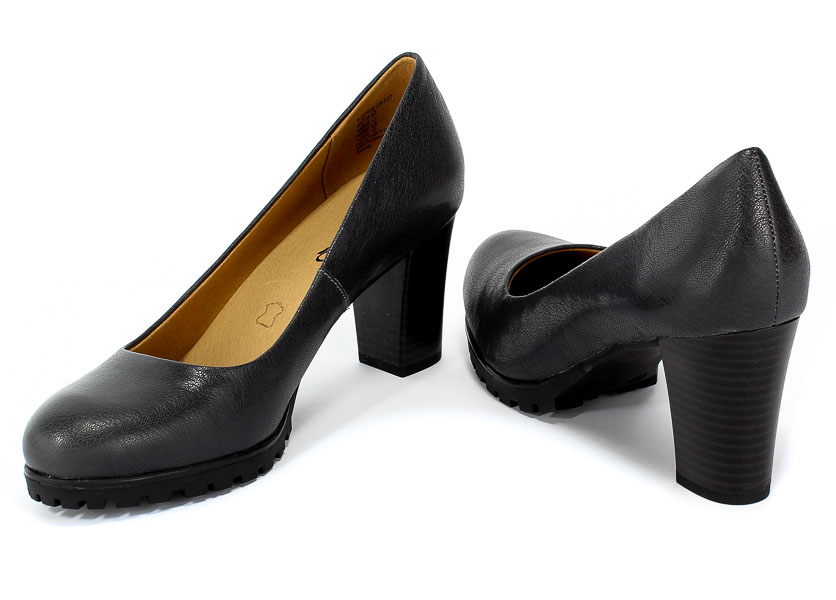 Czółenka Caprice 9-22406-23 220 Dk Grey Antik Granat