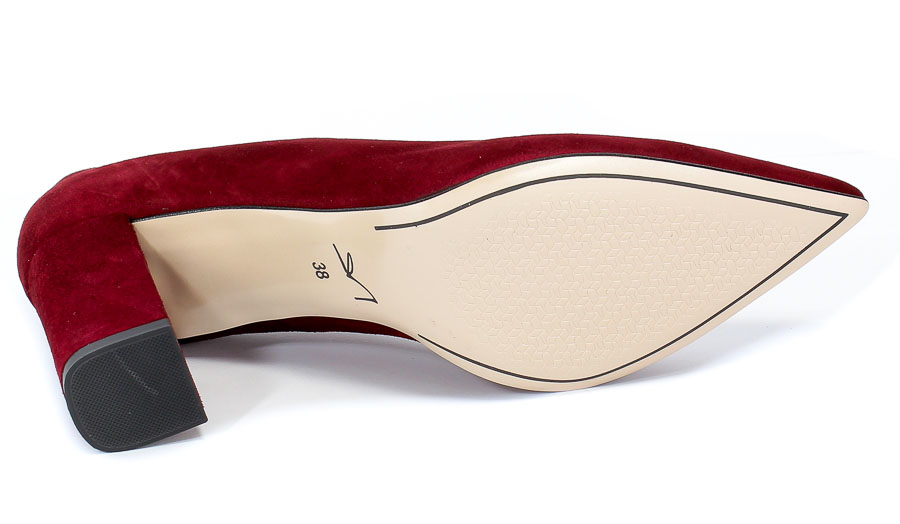 Czółenka Visconi 7368259/896 Bordo wel