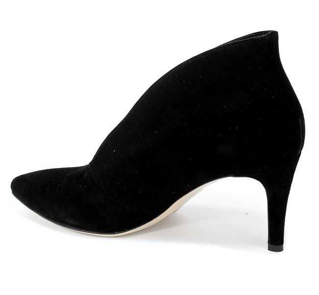 Botki Bravo Moda 1756 Czarny zamsz
