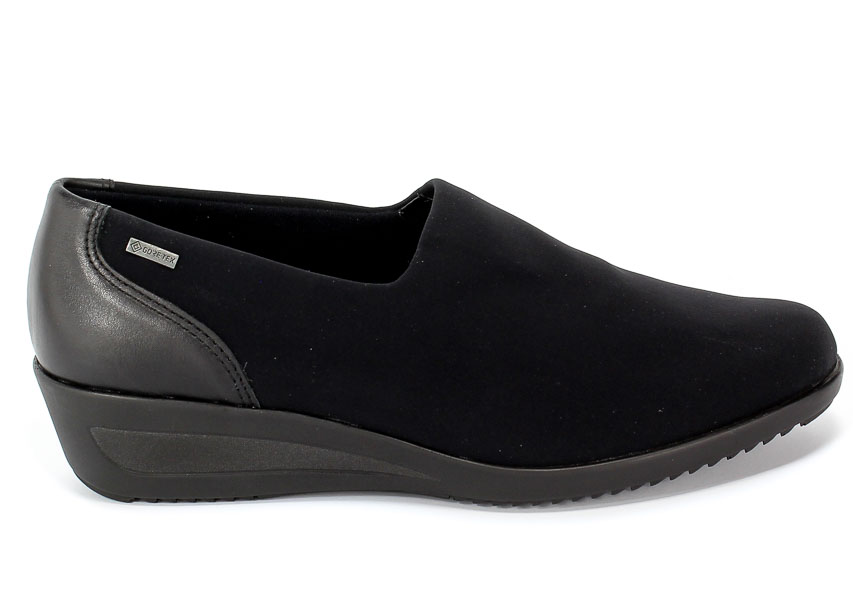 Półbuty Ara 12-40619-06 Hydro-T-Stretch Hydronappa Schwarz Czarny