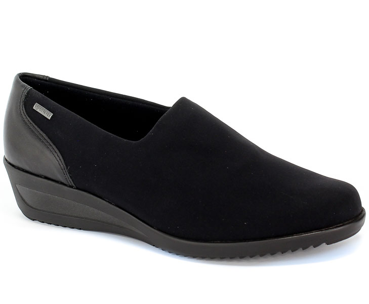 Półbuty Ara 12-40619-06 Hydro-T-Stretch Hydronappa Schwarz Czarny